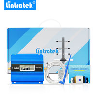 Lintratek wyświetlacz LCD Mini GSM Repeater 900MHz telefonu komórkowego telefon GSM 900 sygnału wzmacniacz + antena Yagi z 10m kabel 2